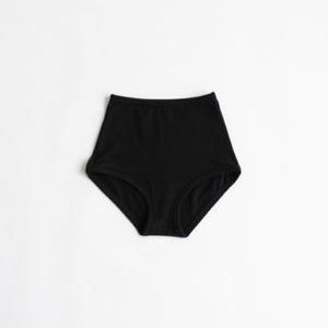 Shop ARQ black high rise undies, size M